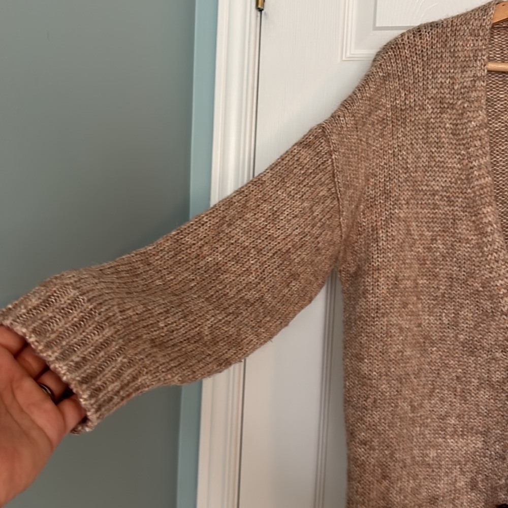 Massimo Dutti chunky wool blend knit cardigan - Picture 5 of 12